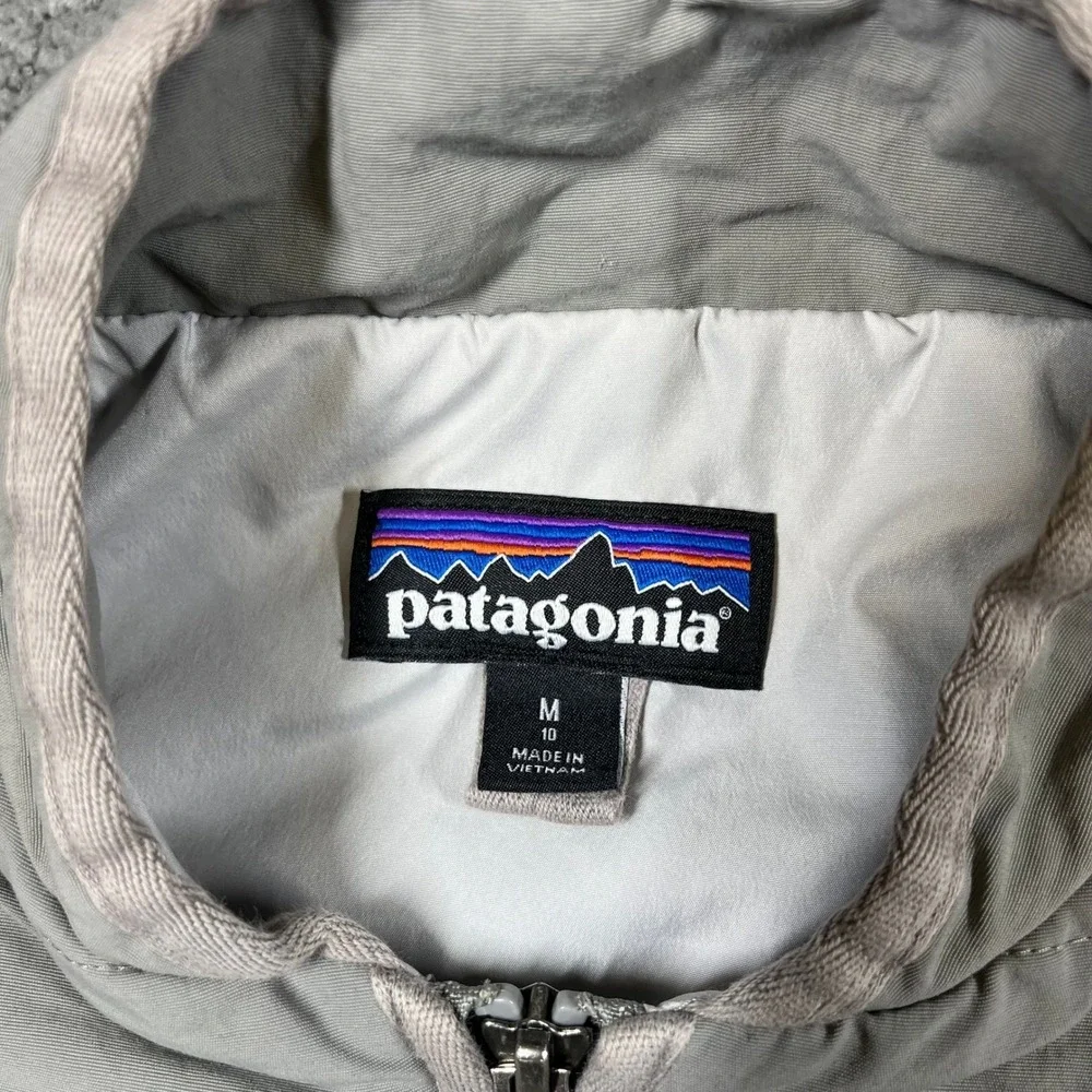 Patagonia Kids Nano Puff Insulated Jacket‎ Gray Size Medium 10 Full Zip Quilted